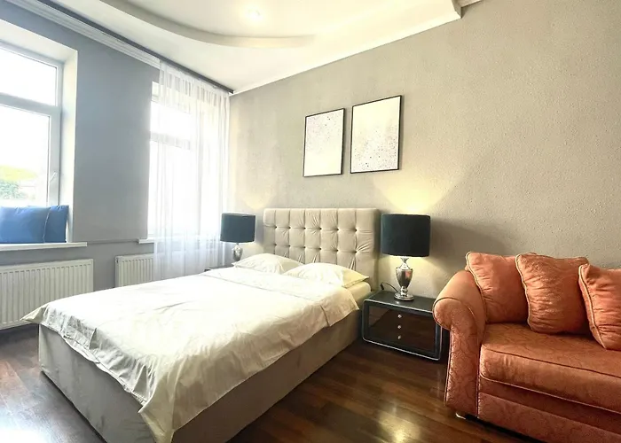 Apartament куліша 41, помешкання в центрі біля тц форум Lwów